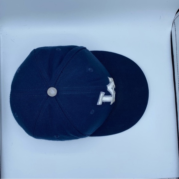 New Era Los Angeles Dodgers Scribed Brim Wool Blend Snapback Cap Royal Blue Hat - Picture 5 of 9